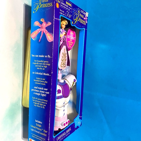 SKYLIGHT CELESTIAL PRINCESS CAROUSEL HORSE LIGHT N’ SOUND MUSIC VTG 1996 WORKS! - Picture 15 of 16